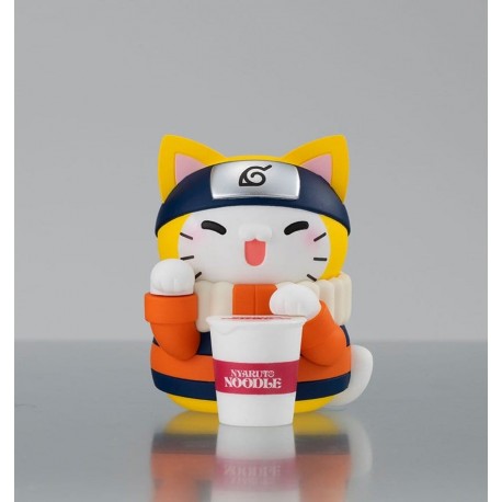 Figura de gato Naruto con ramen de Mega Cat Project