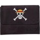 Portamanga One Piece com logo de caveira e chapéu de palha