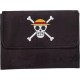 Portamanga One Piece com logo de caveira e chapéu de palha