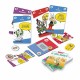 Caixa e conteúdo do jogo de cartas Astérix e Companhia