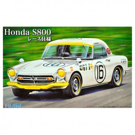 Modelo em escala 1/24 Honda S800 Race Edition em branco