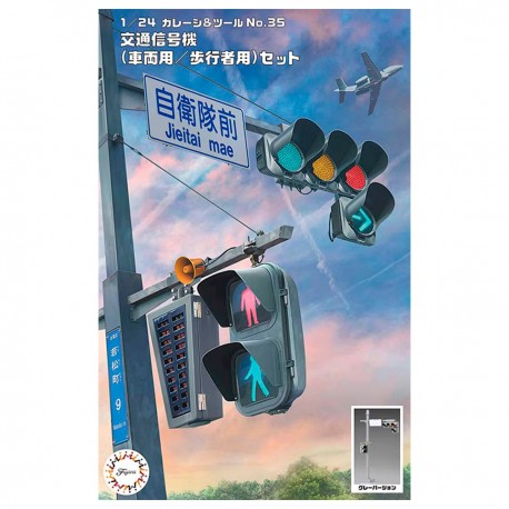 Set de señales de tráfico Fujimi 1/24