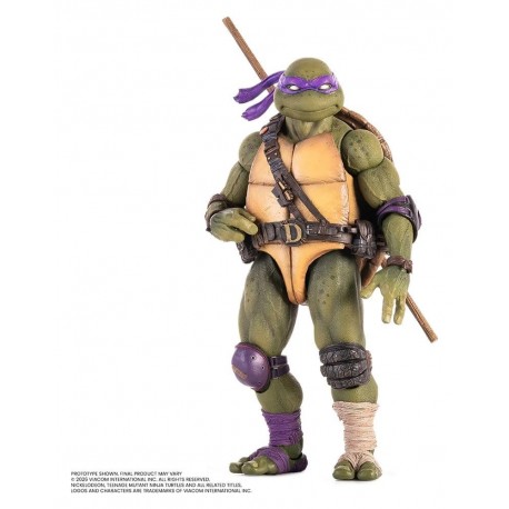 Figura Donatello das Tartarugas Ninja com acessórios