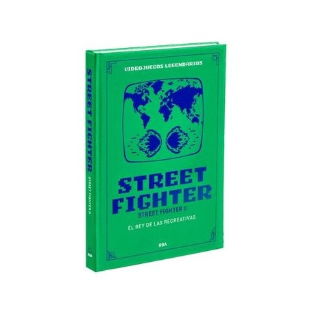 Livro de capa dura verde Street Fighter II Videogames Lendários