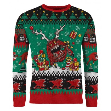 Sudadera navideña Warhammer 40,000 con diseño de Squig festivo