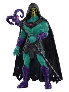 Figura de ação Masters of the Universe com capa e bastão.