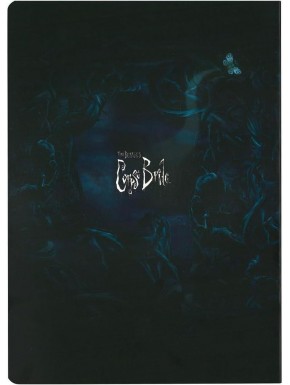 Caderno capa mole A Noiva Cadáver com design gótico