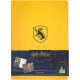 Caderno amarelo Lufa-Lufa com emblema e design Harry Potter