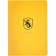 Caderno amarelo Lufa-Lufa com emblema e design Harry Potter
