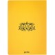 Caderno amarelo Lufa-Lufa com emblema e design Harry Potter