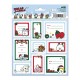 Etiquetas de Natal BT21 com personagens adoráveis