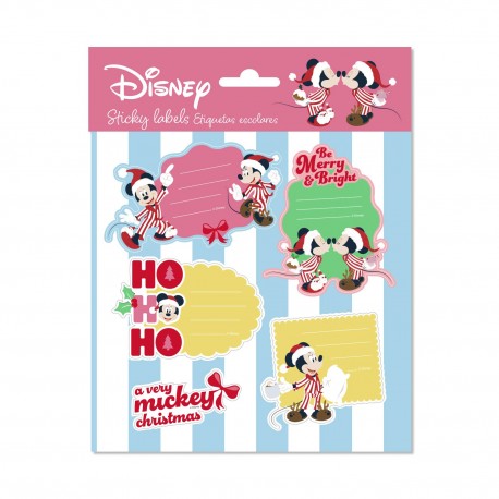 Etiquetas de Natal Disney do Mickey e Minnie