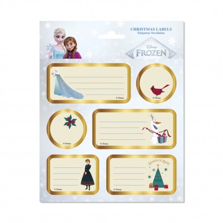 Etiquetas adhesivas Navidad Disney Frozen