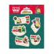 Etiquetas adhesivas navideñas Minions, pack de 10