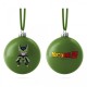 Bola de Navidad verde con Cell Chibi de Dragon Ball Z