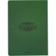 Cuaderno verde con logo Slytherin de Harry Potter
