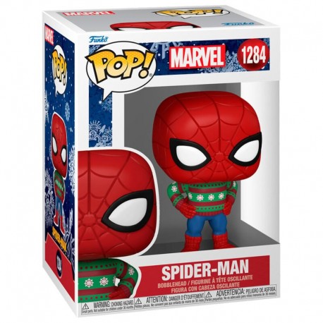 Figurine Funko POP Marvel Holiday Spiderman avec pull festif