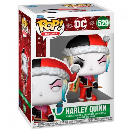 Figura Funko POP Harley Quinn con atuendo navideño