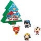 Set de minifiguras Pocket POP DC Comics en caja navideña