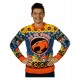 Jersey navideño Thundercats con logotipo y personajes