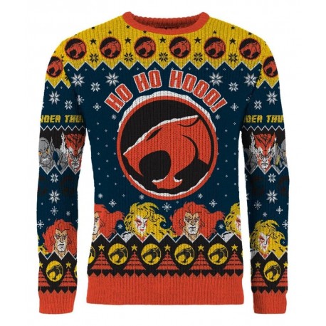 Jersey navideño Thundercats con logotipo y personajes