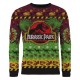 Suéter verde e bordô Jurassic Park com T-Rex