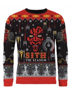 Sudadera navideña Sith de Star Wars con diseño oscuro y elegante