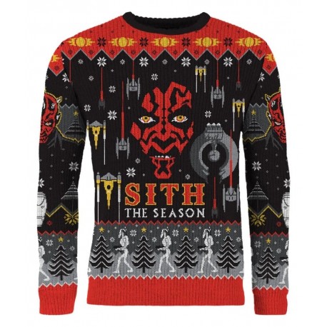 Moletom de Natal Sith Star Wars com design escuro e elegante