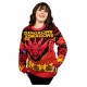 Suéter de Natal vermelho Dungeons & Dragons com dragão