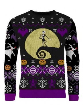 Sudadera navideña Pesadilla antes de Navidad 8-bit