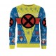 Suéter de Natal X-Men amarelo e azul