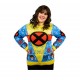 Suéter de Natal X-Men amarelo e azul