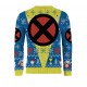Suéter de Natal X-Men amarelo e azul