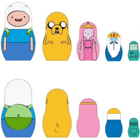 Conjunto de Bonecas Matriuska Adventure Time