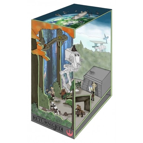 Maqueta de Star Wars Book Nook Batalla de Endor