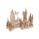 Maqueta de madera del Castillo de Hogwarts de Harry Potter