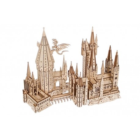 Maqueta de madera del Castillo de Hogwarts de Harry Potter