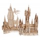 Maqueta de madera del Castillo de Hogwarts de Harry Potter