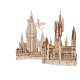 Maqueta de madera del Castillo de Hogwarts de Harry Potter