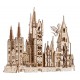 Maqueta de madera del Castillo de Hogwarts de Harry Potter