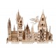 Maqueta de madera del Castillo de Hogwarts de Harry Potter