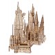 Maqueta de madera del Castillo de Hogwarts de Harry Potter