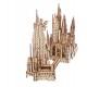 Maqueta de madera del Castillo de Hogwarts de Harry Potter