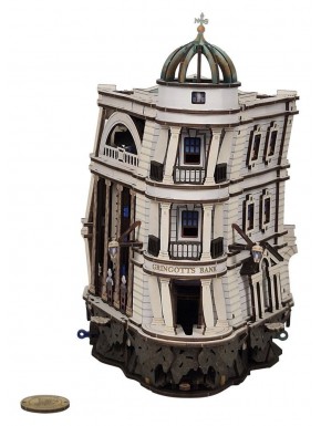 Maqueta de madera de la Carrera de Canicas Gringotts