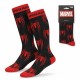 Meias pretas e vermelhas do Spider-Man com logo