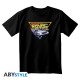 Camiseta negra Back to the Future con DeLorean