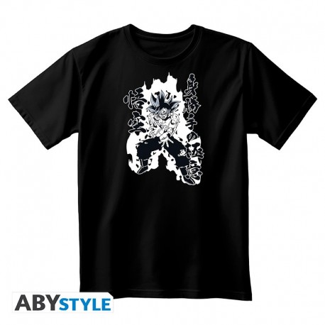 Camiseta preta Dragon Ball Super Goku Kamehameha