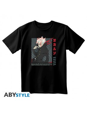 Camiseta negra con diseño de Okarun de Dan Da Dan