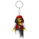 Chaveiro LEGO Princesa Pirata com chapéu vermelho