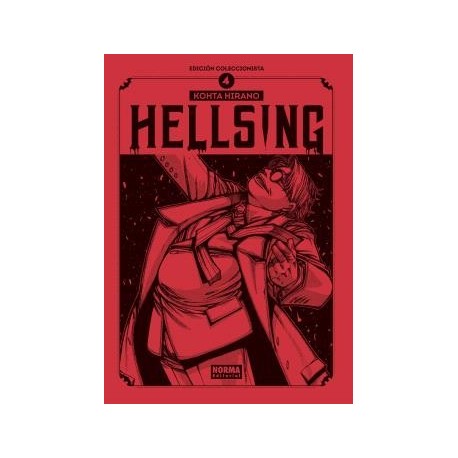 Capa vermelha do livro Hellsing 04 Edição Colecionador